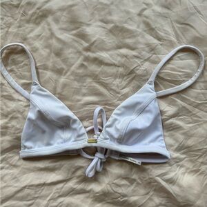 Gooseberry Swim white triangle top